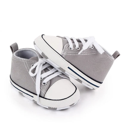 Baby Canvas Sneakers – Soft Sole First Walkers for Boys & Girls