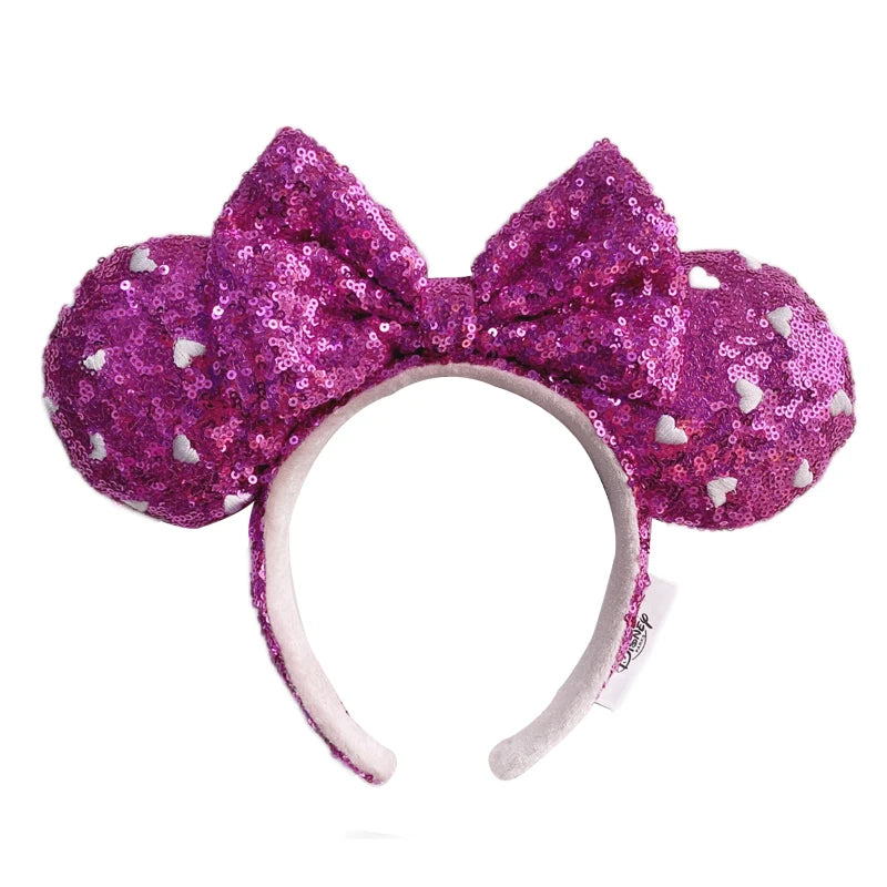 Disney Minnie Mouse Ears Headband – Sequin Bow Princess & Villain Styles