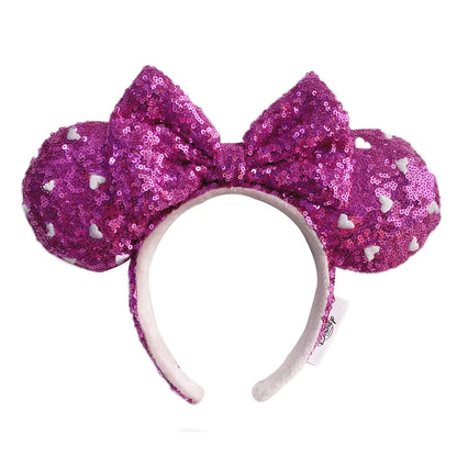 Disney Minnie Mouse Ears Headband – Sequin Bow Princess & Villain Styles