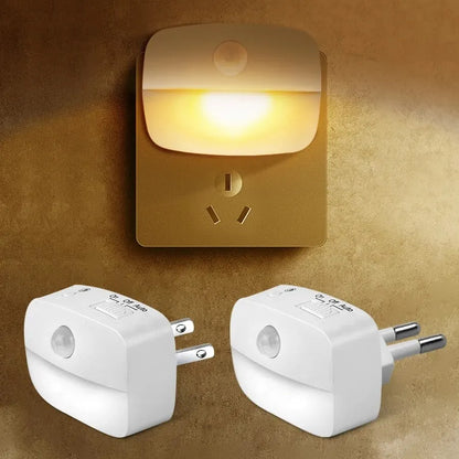 LED Motion Sensor Night Light Plug-In | EU & US Plug