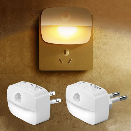 LED Motion Sensor Night Light Plug-In | EU & US Plug