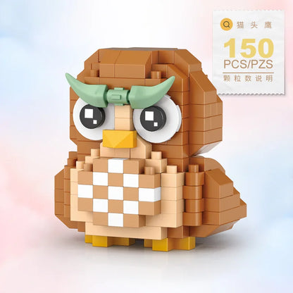Cute Animal Mini Building Blocks Kit – DIY Micro Brick Figures for Girls