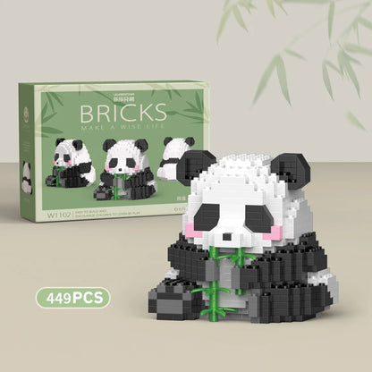 Panda Mini Building Blocks Set – Cute DIY Animal Brick Toy