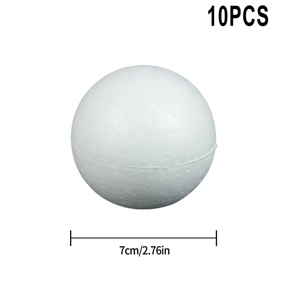 Polystyrene Foam Balls 10pcs DIY Craft Party Decoration