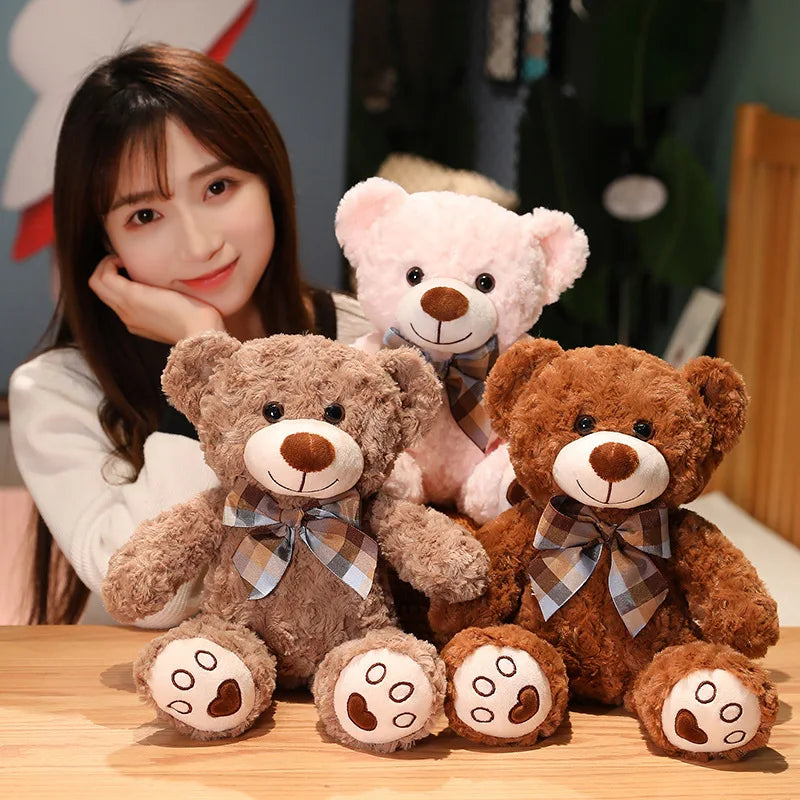 Teddy Bear Plush Stuffed Animal Toy with Bow Tie