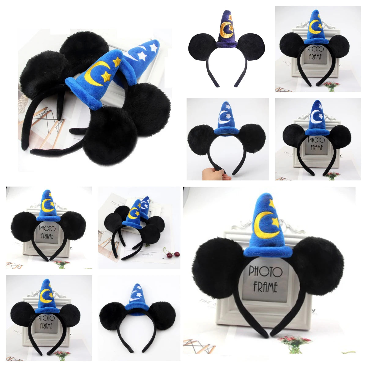 Mickey Mouse Ears Headband – Plush Sorcerer Wizard Hat