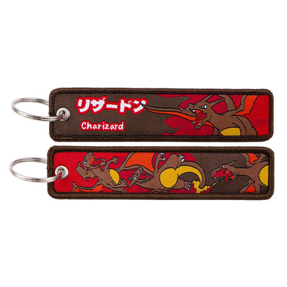 Anime Embroidered Keychain – Jet Tag Key Ring for Bags & Cars