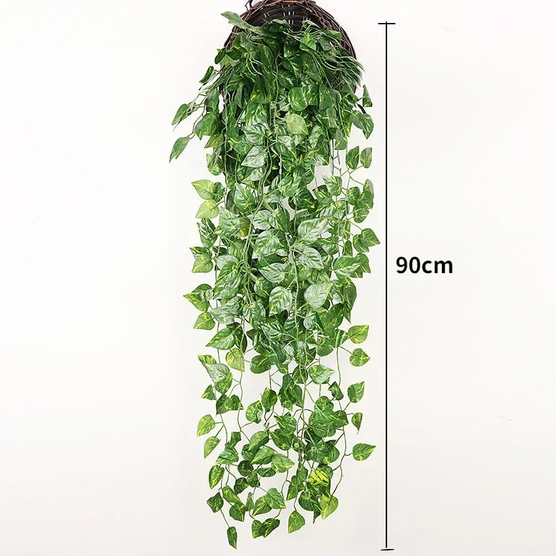 Artificial Hanging Plant Vine – 90cm Faux Greenery for Home & Wedding Decor