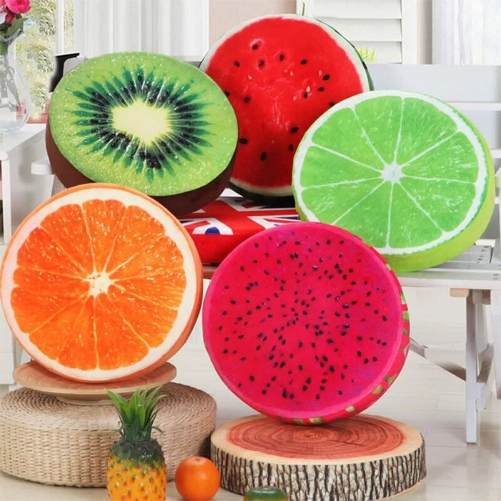 Fruit Round Chair Cushion – Fun Seat Pad for Indoor & Outdoor