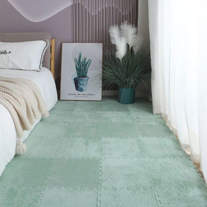 Soft Plush Interlocking Foam Puzzle Floor Mat Tiles