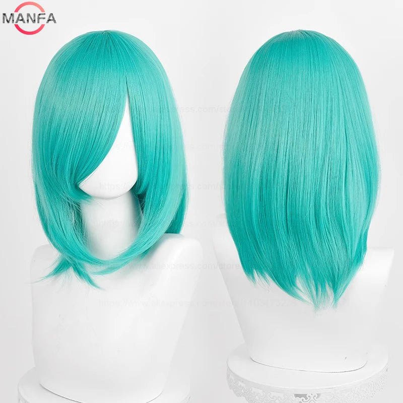 Anime Cosplay Bob Wig with Bangs – 40cm Heat Resistant, 54 Colors