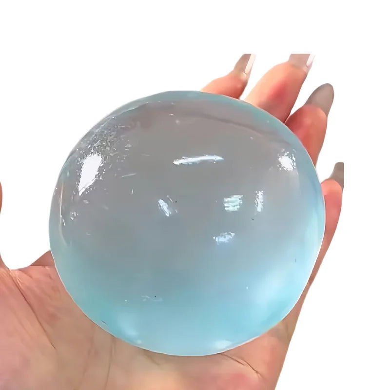 Mochi Squishy Stress Relief Ball – Soft Transparent Fidget Toy