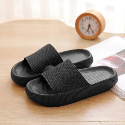 Cloud Slide Slippers – EVA Thick Sole, Height Increasing, Indoor Home