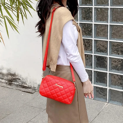 Quilted Crossbody Bag Women Small Leather Shoulder Bag