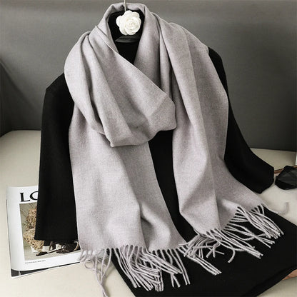 Cashmere-Feel Winter Scarf – Women's Long Warm Pashmina Shawl & Wrap