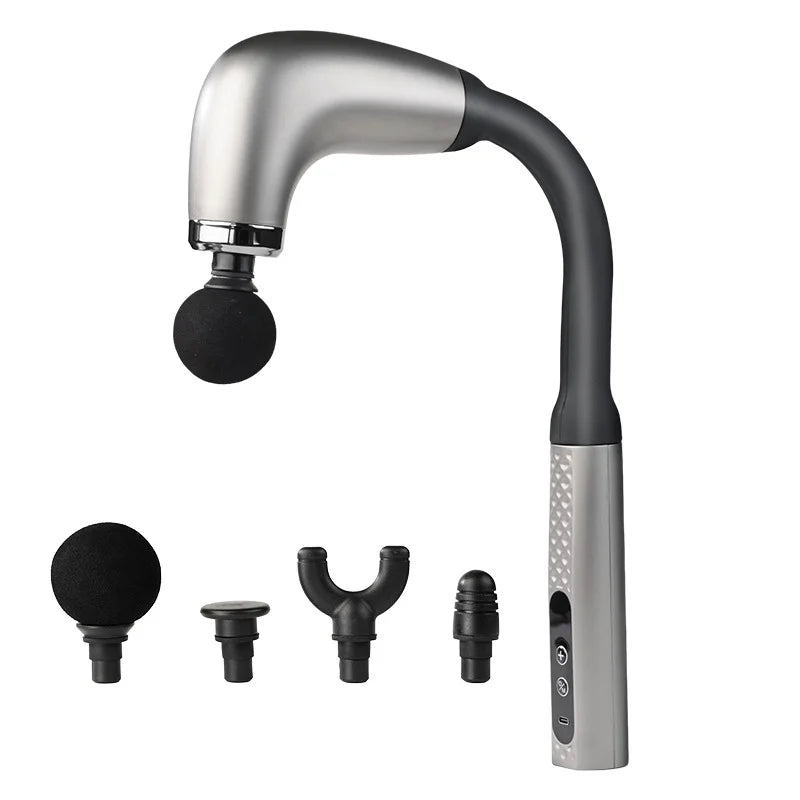 Percussion Massage Gun with 4 Heads – Deep Tissue Pain Relief