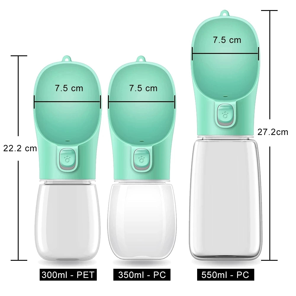 Portable Dog Water Bottle Leakproof with Drinking Bowl