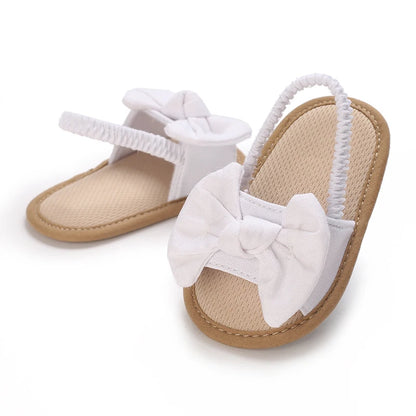 Baby Girl Bow Sandals Non-Slip Soft Sole Summer First Walker Shoes