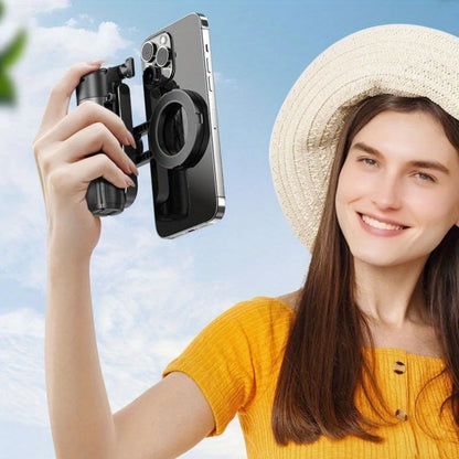 Magnetic Selfie Stick P15mini-C – USB-C Rechargeable, 360° Rotation & Wireless Remote
