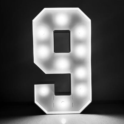 Light-Up Marquee Number 0-9 | 28.7" LED Party Decoration