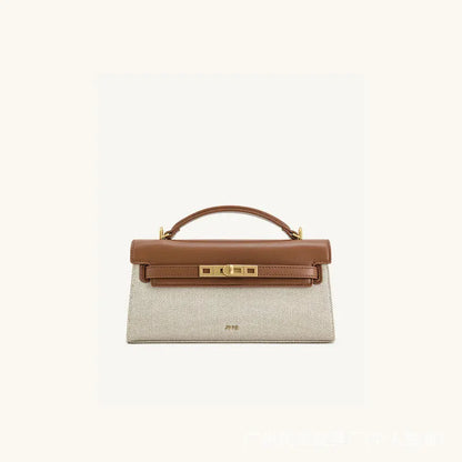 Crocodile Pattern Top Handle Clutch Bag