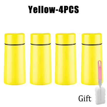 Mini Stainless Steel Thermos 160ml – Portable Pocket Flask for Coffee & Water