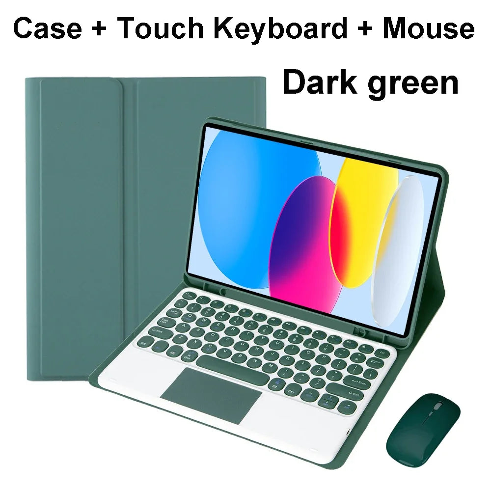 iPad Bluetooth Keyboard Case with Touchpad – 11th Gen, A16, Multi-Language