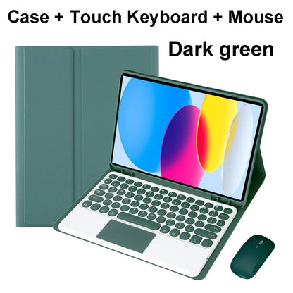 iPad Bluetooth Keyboard Case with Touchpad – 11th Gen, A16, Multi-Language