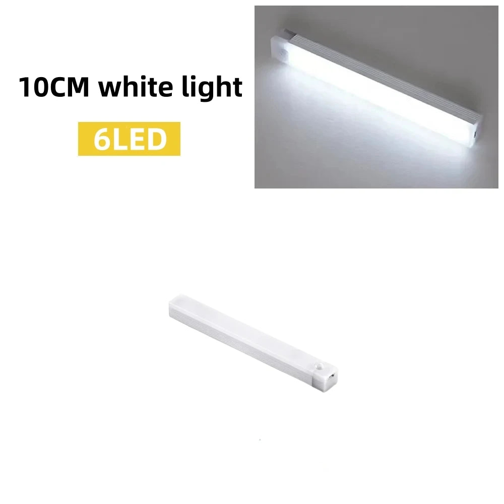 Motion Sensor LED Night Light Type-C Rechargeable Wireless Cabinet & Staircase Lamp