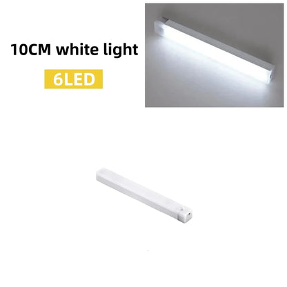 Motion Sensor LED Night Light Type-C Rechargeable Wireless Cabinet & Staircase Lamp