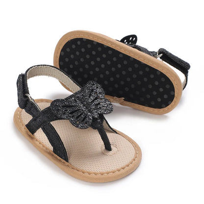 Baby Girl Butterfly Sandals – Soft Sole Summer Shoes for Infants