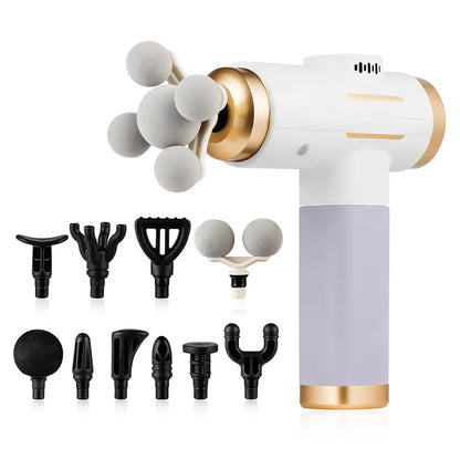 Massage Gun 11-in-1 Electric Fascia Gun with 99 Speed Levels