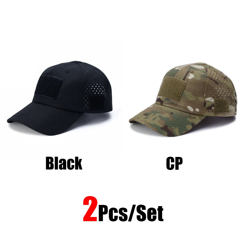 Tactical Baseball Cap with Velcro Patch – Breathable Adjustable Hat