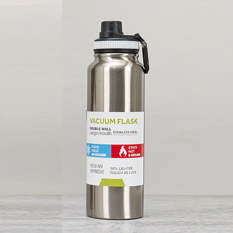 Stainless Steel Vacuum Thermos Bottle – Keeps Cold 24H, Hot 8H
