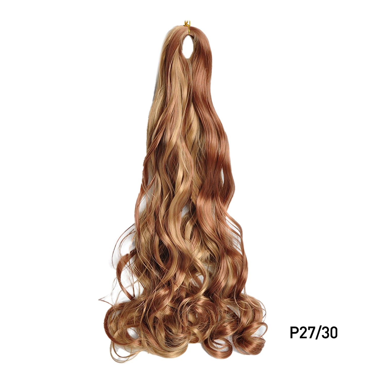 French Curl Braiding Hair 24 Inch – Pre-Stretched Synthetic Spiral Braids for Women
