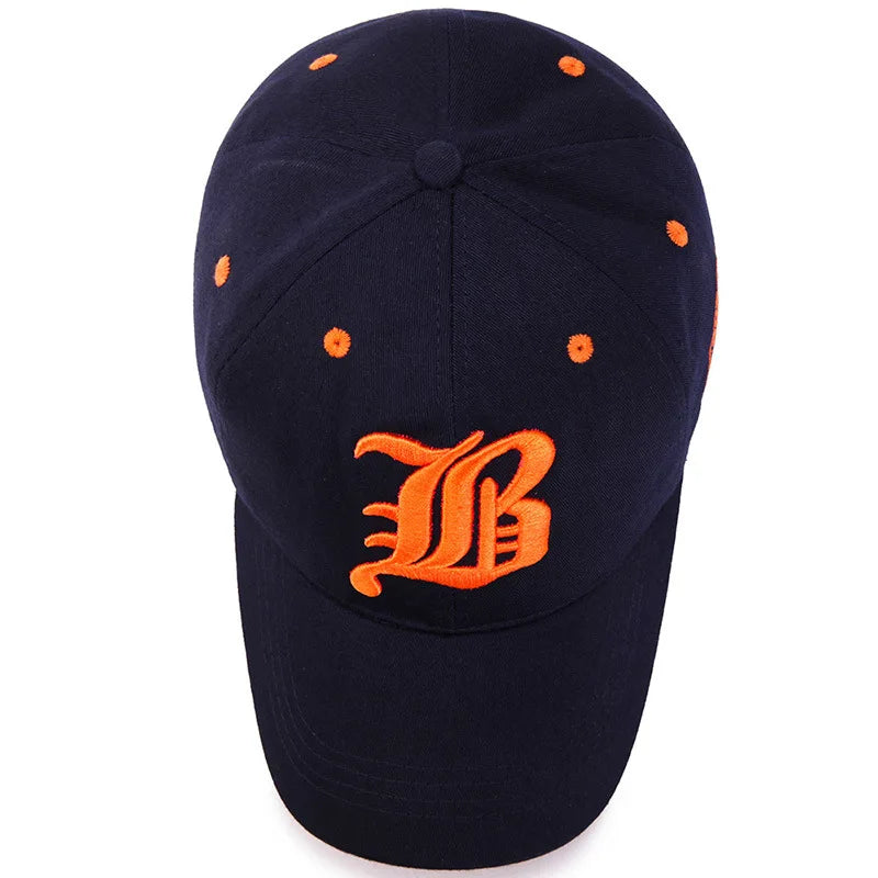 Embroidered Cotton Snapback Baseball Cap – Unisex