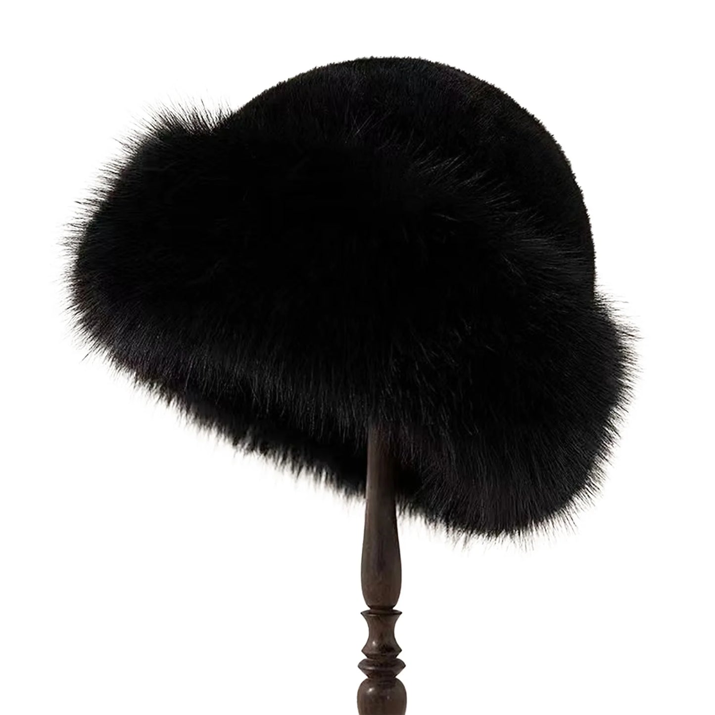 Faux Fur Winter Hat for Women – Warm Fluffy Beanie with Ear Protection