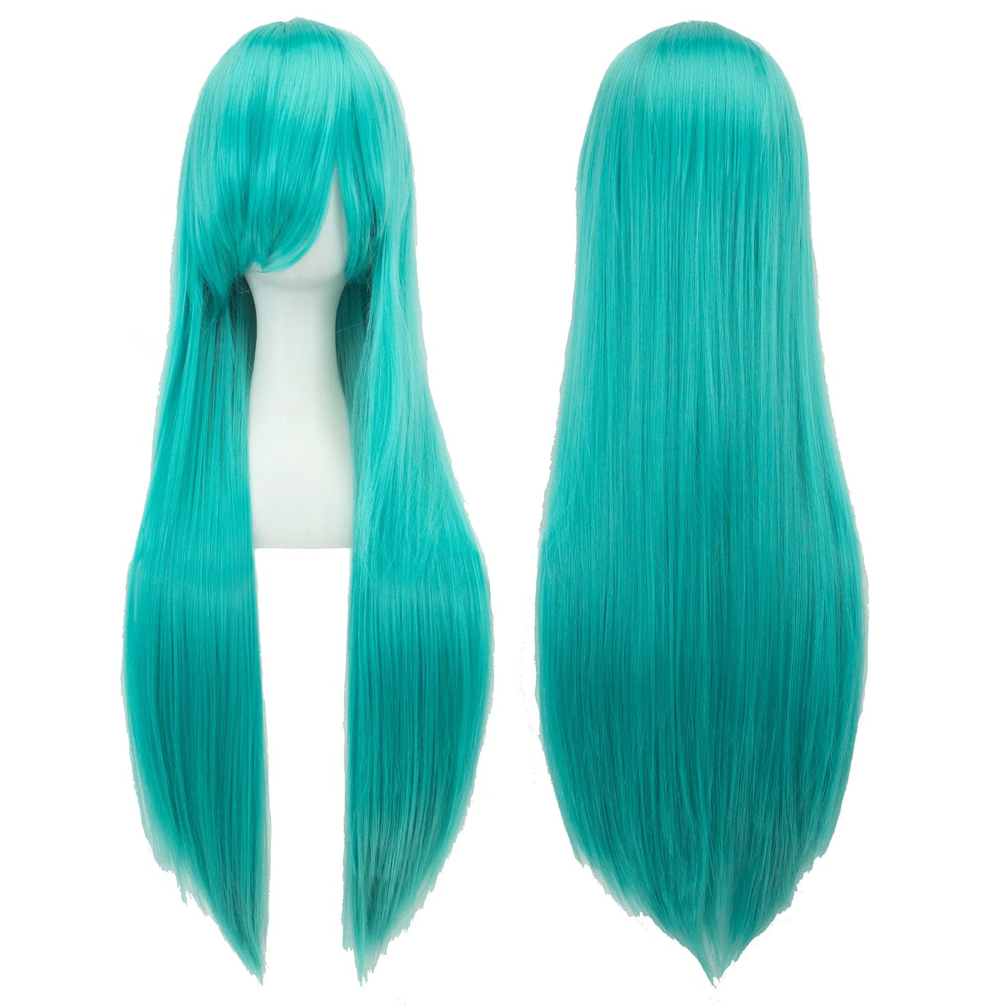 80cm Long Synthetic Cosplay Wig – Straight Hair, 36 Colors