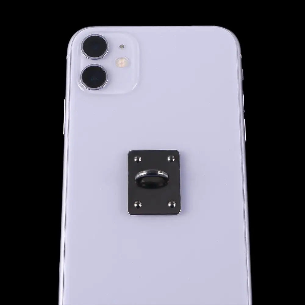 2pcs Adhesive Metal Phone Charm Ring Stand Hook