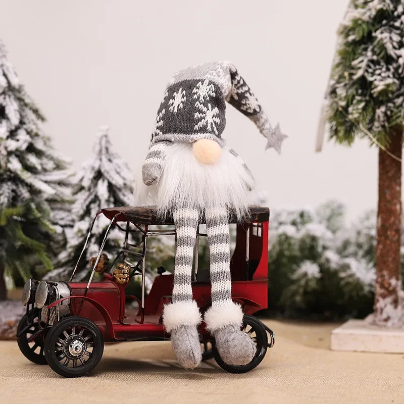 Light-Up Christmas Gnome Doll – Long-Leg Faceless Plush Holiday Decoration