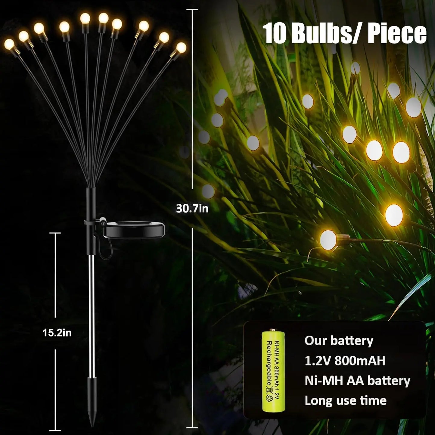 Solar Firefly Garden Lights – Waterproof Outdoor LED Stake Lamp