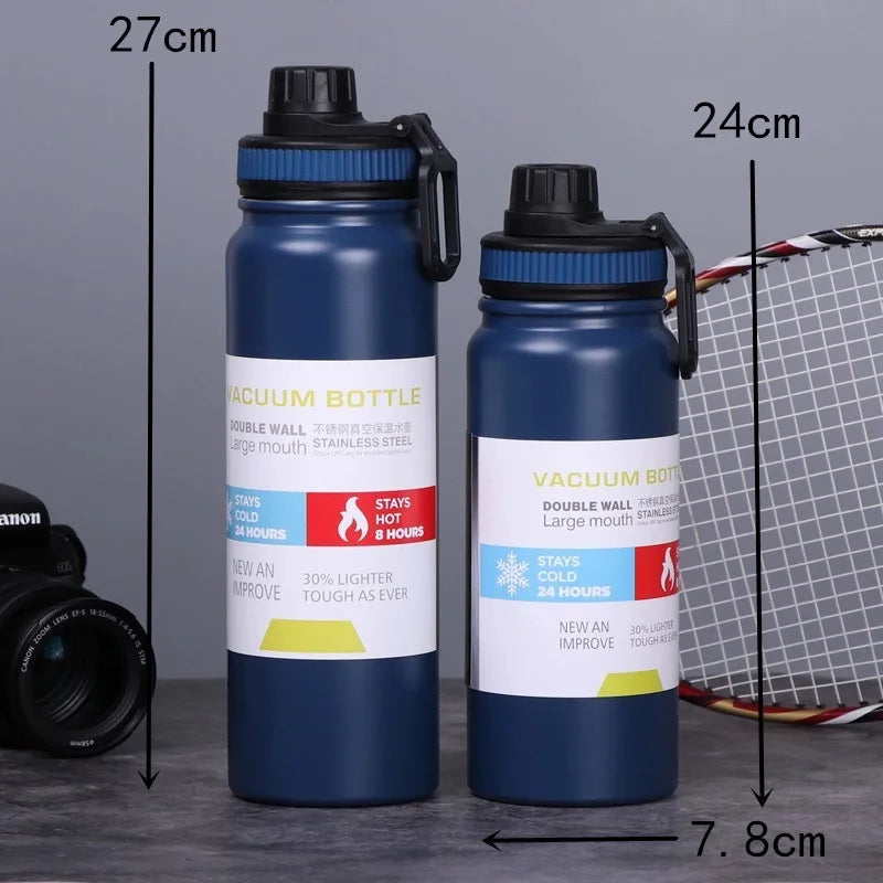 Stainless Steel Vacuum Thermos Bottle – Keeps Cold 24H, Hot 8H