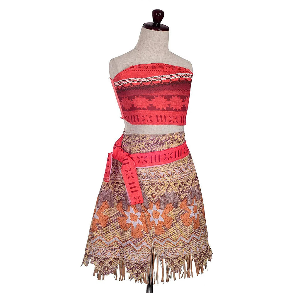 Moana Princess Costume Dress for Girls