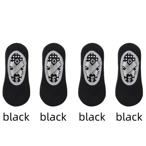 Non-Slip Yoga Socks for Women – Backless Ballet & Pilates Grip Socks