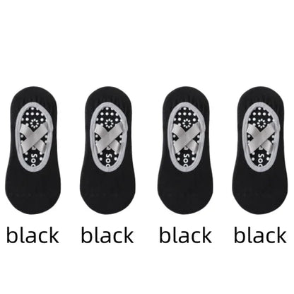 Non-Slip Yoga Socks for Women – Backless Ballet & Pilates Grip Socks