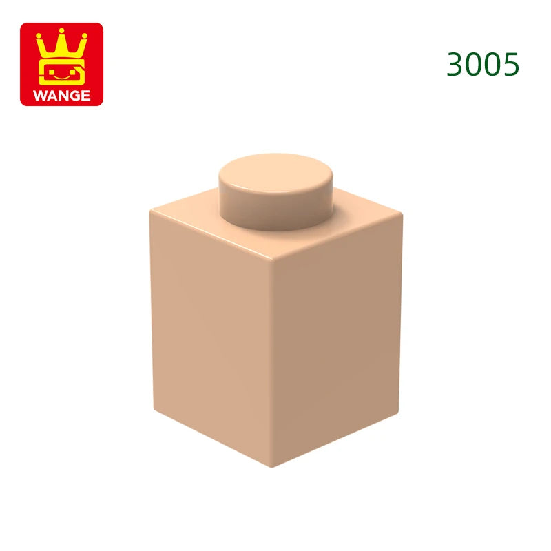 Wange 3005 1x1 Basic Brick MOC Parts – 232pcs Bulk Pack