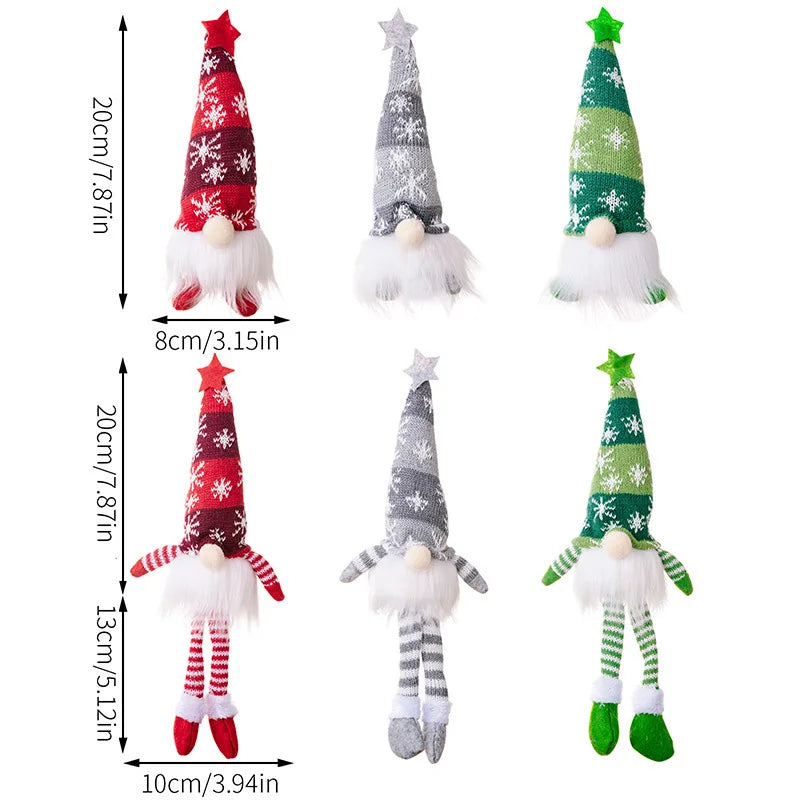 LED Christmas Gnome Plush Doll with Lights – Holiday Decoration