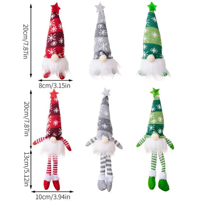 LED Christmas Gnome Plush Doll with Lights – Holiday Decoration