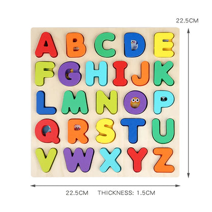 Wooden Geometric Shape Puzzle for Kids – Montessori Learning Toy