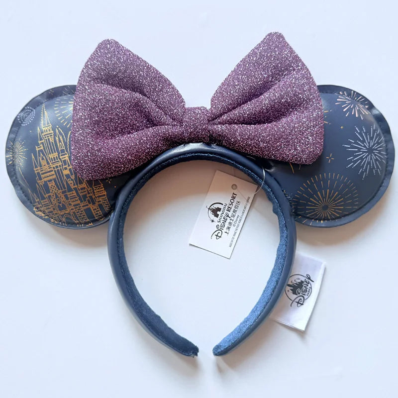 Disney Princess Minnie Ears Headband – Sequin Bow Hair Hoop